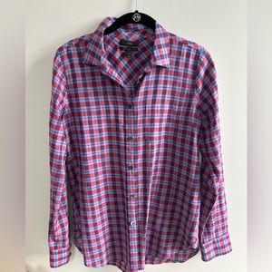 JCrew Woman’s Boy shirt in purple twilight plaid / 4